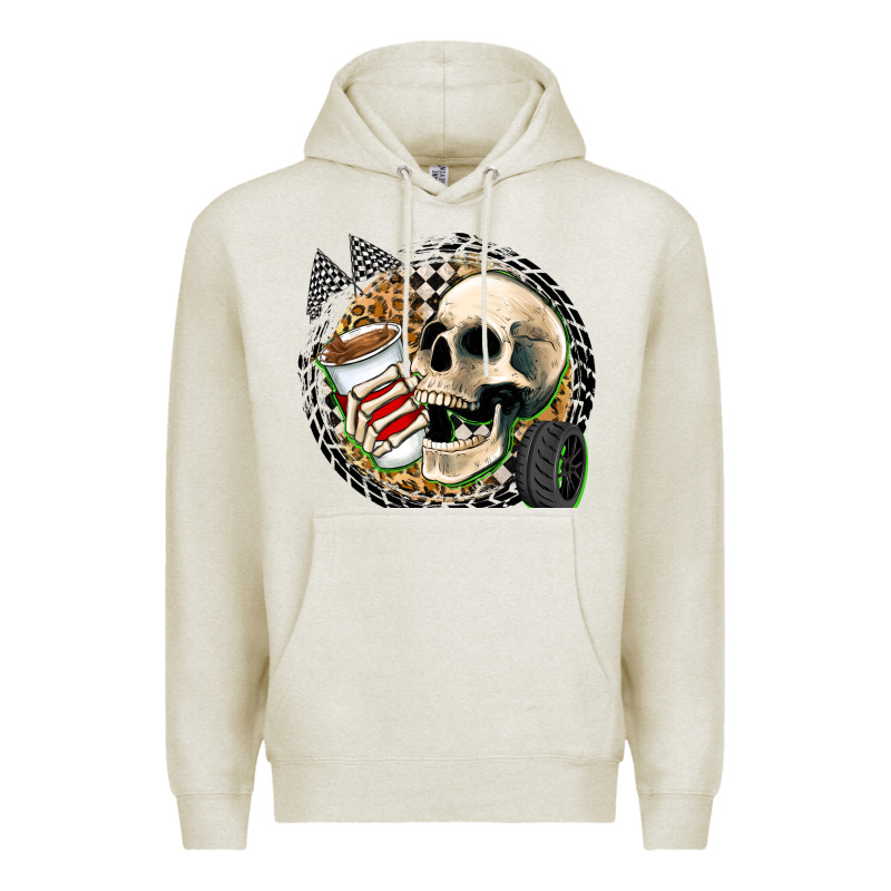Race Skull Premium Hoodie by Zillion Design Studio | Teevron