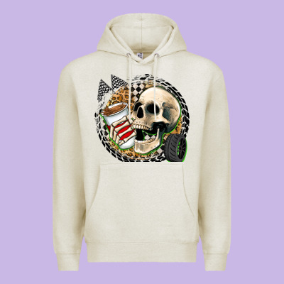 Race Skull Premium Hoodie Designed By Zillion Design Studio