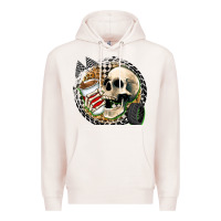 Pale Pink race skull Premium Hoodie - Zillion Design Studio