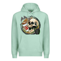 Seafoam race skull Premium Hoodie - Zillion Design Studio