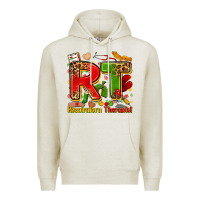 Oatmeal Heather respiratory therapist juneteenth Premium Hoodie - Zillion Design Studio