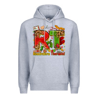 Heather Grey respiratory therapist juneteenth Premium Hoodie - Zillion Design Studio