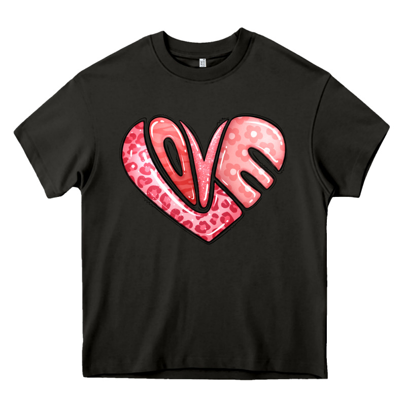 Heart Shaped Love Valentine's Day Heavy Core Tee by LillyAllenDesigns | Teevron