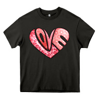 Asphalt heart shaped love valentine's day Heavy Core Tee - LillyAllenDesigns
