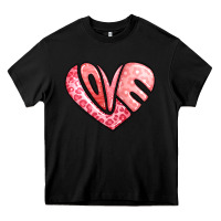 Black heart shaped love valentine's day Heavy Core Tee - LillyAllenDesigns