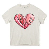 Cream heart shaped love valentine's day Heavy Core Tee - LillyAllenDesigns