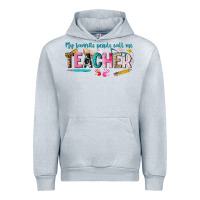 Heather Grey my favorite people call me teacher Urban Hoodie - texasbilliewilder