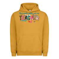Pigment Peanut Butter my favorite people call me teacher Urban Hoodie - texasbilliewilder