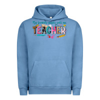 Pigment Pebble Blue my favorite people call me teacher Urban Hoodie - texasbilliewilder
