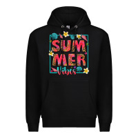 Black summer  vibes Premium Hoodie - texasbilliewilder