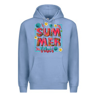 Colony Blue summer  vibes Premium Hoodie - texasbilliewilder