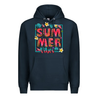 Navy summer  vibes Premium Hoodie - texasbilliewilder