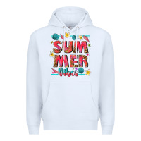 White summer  vibes Premium Hoodie - texasbilliewilder