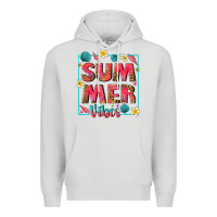Dove Grey summer  vibes Premium Hoodie - texasbilliewilder