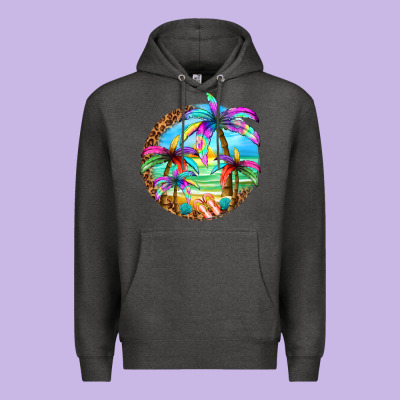 Summer Colorful Palms Premium Hoodie Designed By Texasbilliewilder