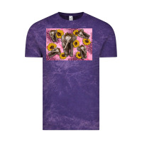 Cloud Purple Baby elephant sunflowers kid's bottle Vintage Tee - Artiststas