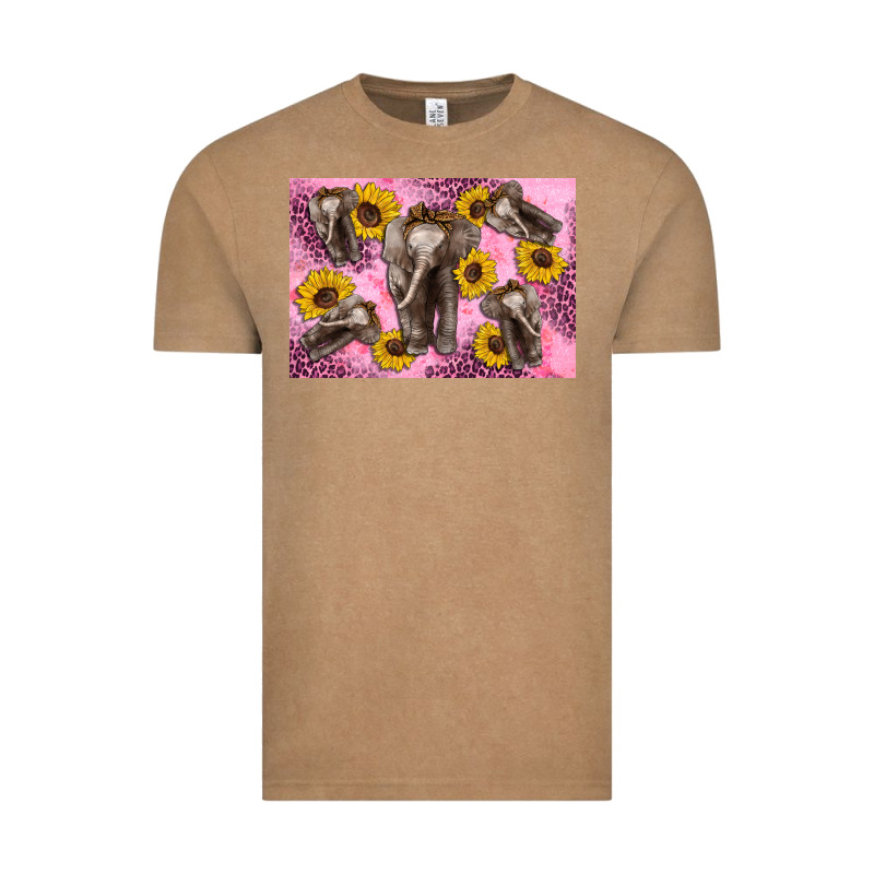Baby Elephant Sunflowers Kid's Bottle Vintage Tee by Artiststas | Teevron