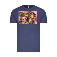 Vintage Denim Baby elephant sunflowers kid's bottle Vintage Tee - Artiststas