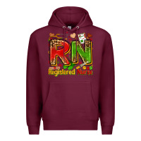 Burgundy registered nurse juneteenth Premium Hoodie - Zillion Design Studio