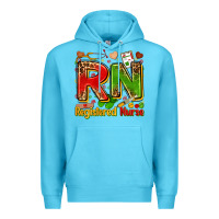 Ocean Blue registered nurse juneteenth Premium Hoodie - Zillion Design Studio