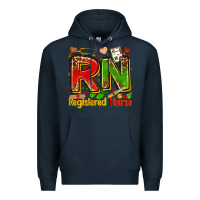 Navy registered nurse juneteenth Premium Hoodie - Zillion Design Studio