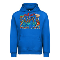 Cobalt not all superheroes wear capes with books Urban Hoodie - texasbilliewilder