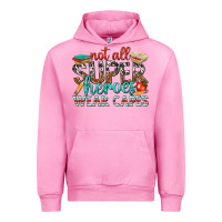 Fuchsia Pink not all superheroes wear capes with books Urban Hoodie - texasbilliewilder