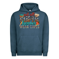 Pigment Midnight Navy not all superheroes wear capes with books Urban Hoodie - texasbilliewilder