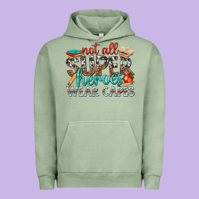 Not All Superheroes Wear Capes With Books Urban Hoodie Designed By Texasbilliewilder