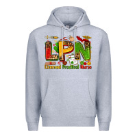 Heather Grey licensed practical nurse Premium Hoodie - Zillion Design Studio