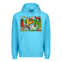 Ocean Blue licensed practical nurse Premium Hoodie - Zillion Design Studio