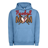 Pigment Pebble Blue baseball mom Urban Hoodie - Zillion Design Studio