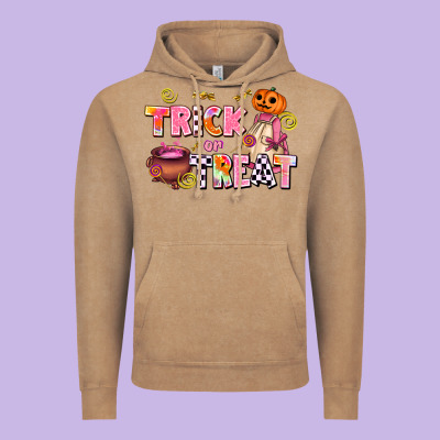 Trıck Or Treat Vintage Hoodie Designed By Adodesignshop