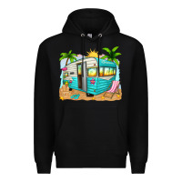 Black summer caravan Premium Hoodie - texasbilliewilder