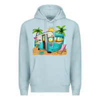 Blue Mist summer caravan Premium Hoodie - texasbilliewilder