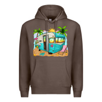 Coffee summer caravan Premium Hoodie - texasbilliewilder