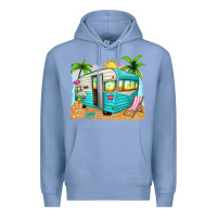 Colony Blue summer caravan Premium Hoodie - texasbilliewilder