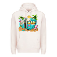 Pale Pink summer caravan Premium Hoodie - texasbilliewilder