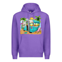 Purple summer caravan Premium Hoodie - texasbilliewilder