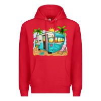 Red summer caravan Premium Hoodie - texasbilliewilder