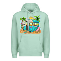 Seafoam summer caravan Premium Hoodie - texasbilliewilder