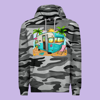 Summer Caravan Premium Hoodie Designed By Texasbilliewilder