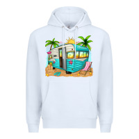 White summer caravan Premium Hoodie - texasbilliewilder