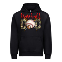 Black baseball dad Urban Hoodie - Zillion Design Studio