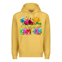 Antique Gold summer camping Premium Hoodie - texasbilliewilder