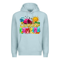 Blue Mist summer camping Premium Hoodie - texasbilliewilder