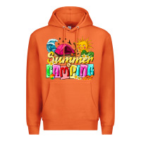 Carrot summer camping Premium Hoodie - texasbilliewilder