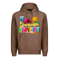 Chestnut summer camping Premium Hoodie - texasbilliewilder