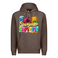 Coffee summer camping Premium Hoodie - texasbilliewilder