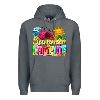 Rock summer camping Premium Hoodie - texasbilliewilder